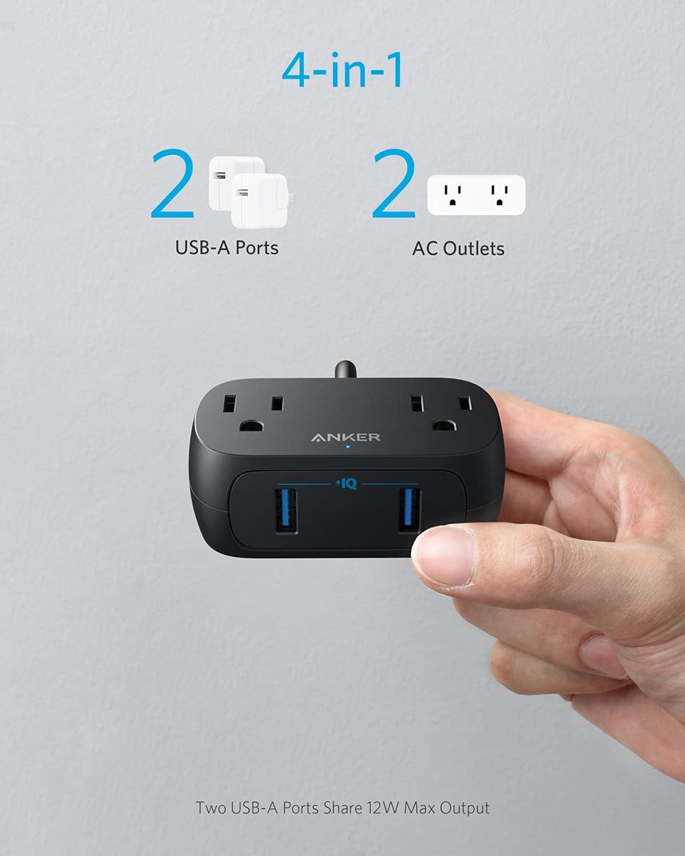Anker PowerExtend USB 2 mini Negros | Mexico AND384592