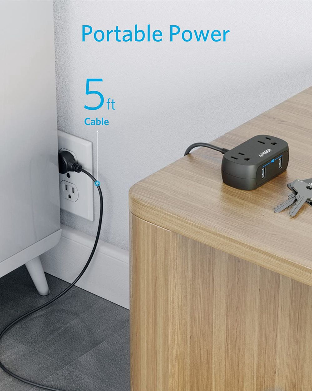 Anker PowerExtend USB 2 mini Negros | Mexico AND384592