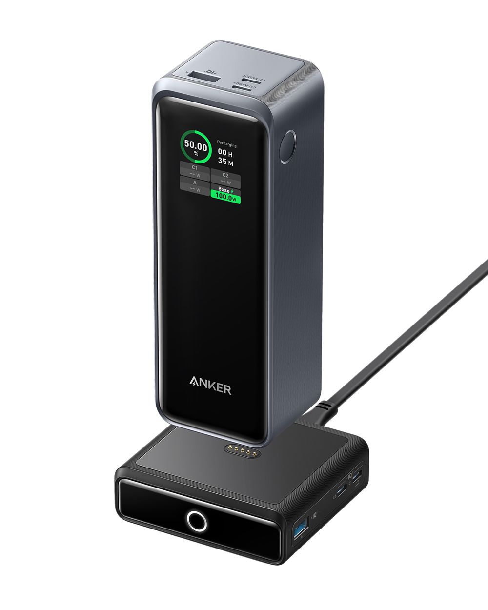 Anker Prime 27650mAh Power Bank (250W) and 100W Charging Base Negros | Mexico ULF819053