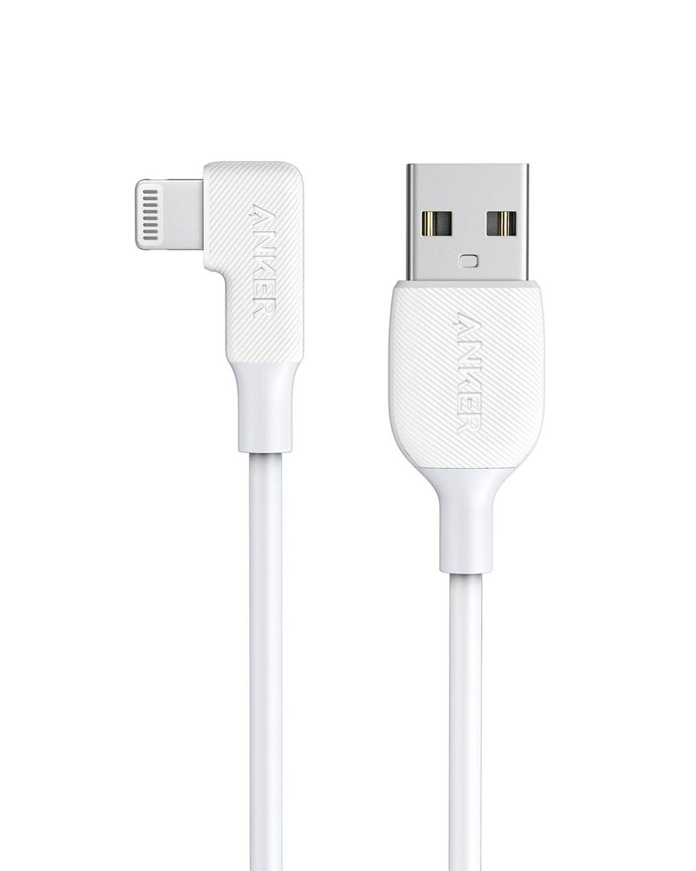 Anker USB-A to 90 Degree Lightning Cable (3 ft / 6 ft) Blancos | Mexico CFI068439