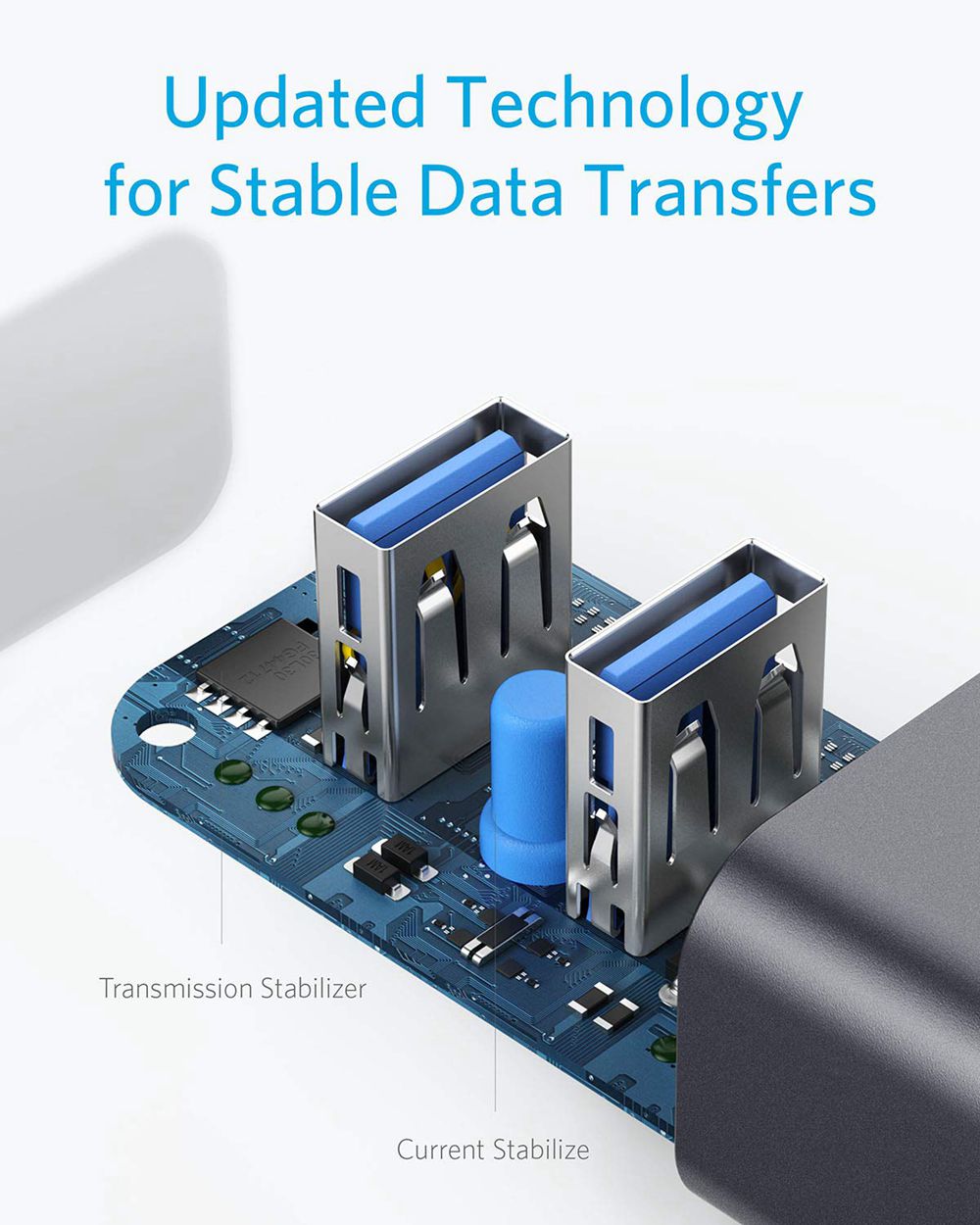 Anker USB-C to 4-Port USB 3.0 Hub Negros | Mexico HEA817509