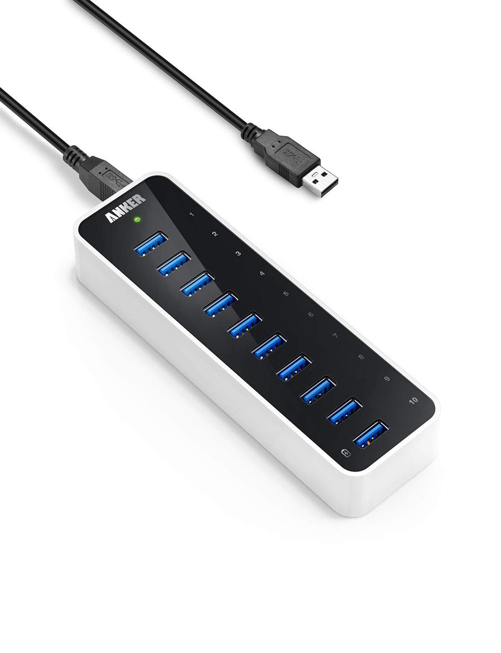 Anker USB 3.0 SuperSpeed 10-Port Hub Negros | Mexico VMJ057842