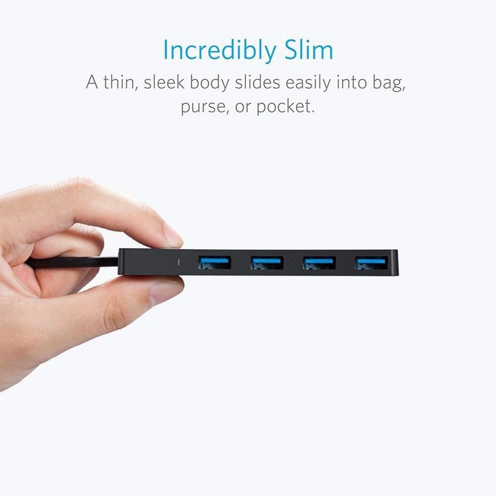 Anker Ultra Slim 4-Port USB 3.0 Data Hub Negros | Mexico FRT629805